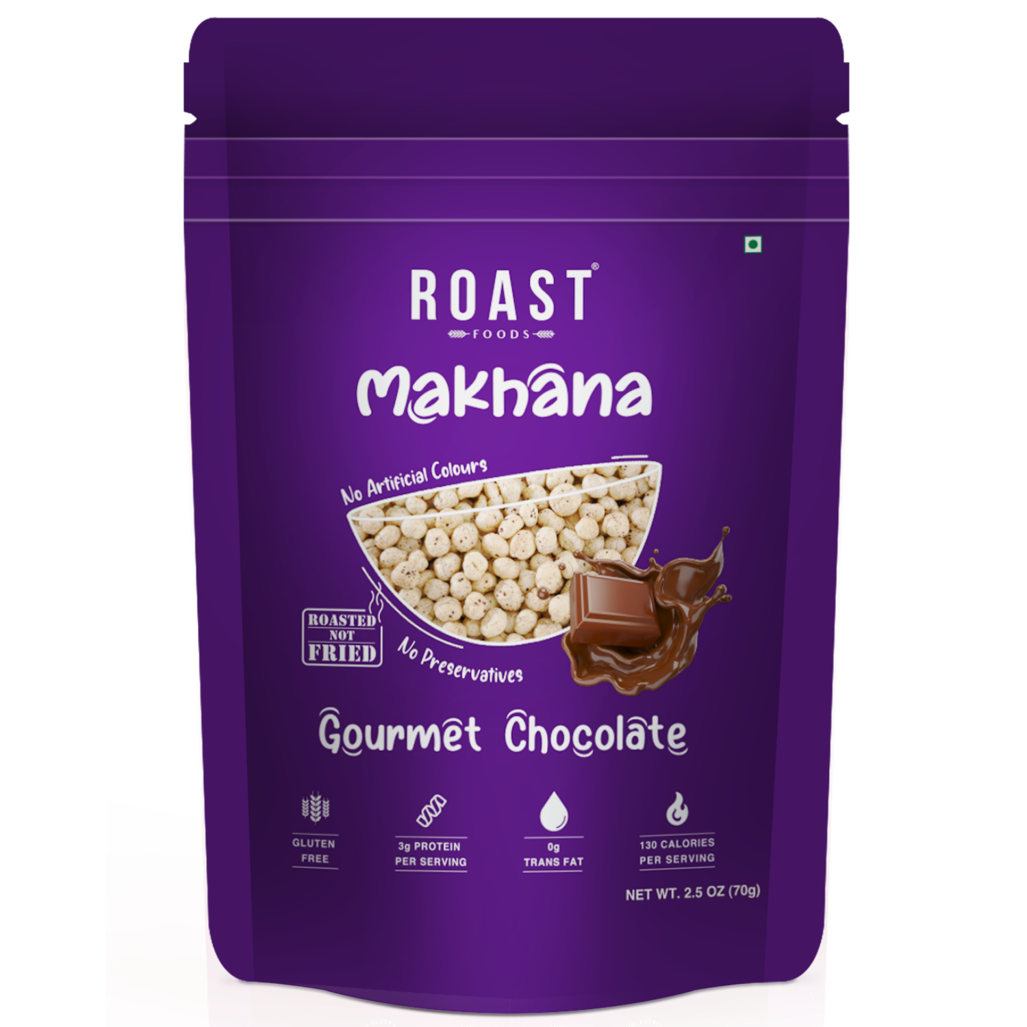 Roast Makhana with Gourmet Chocolate